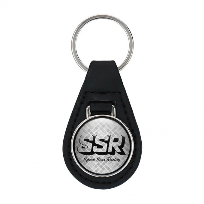 SSR Keychain Leather Silver Grill Black Edition