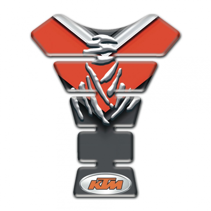 KTM Tank Protector Orange Gray Version 