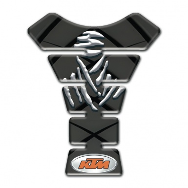 KTM Tank Protector Dark Gray with Black Stripes Design 