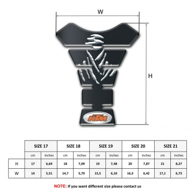 KTM Tank Pad Motorbike Graphite Effect Edition 