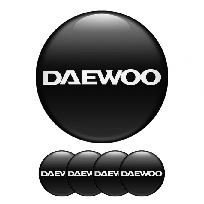 Daewoo Silicone Stickers Center Hub With Inscription