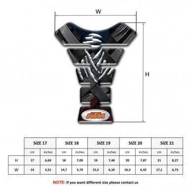 KTM Tank Protector Crossed Belts Design 