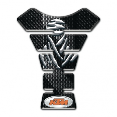 KTM Tank Pad Protector Black with Gray Mark Design 