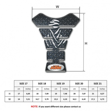 KTM Tank Protector Rough Effect Design 
