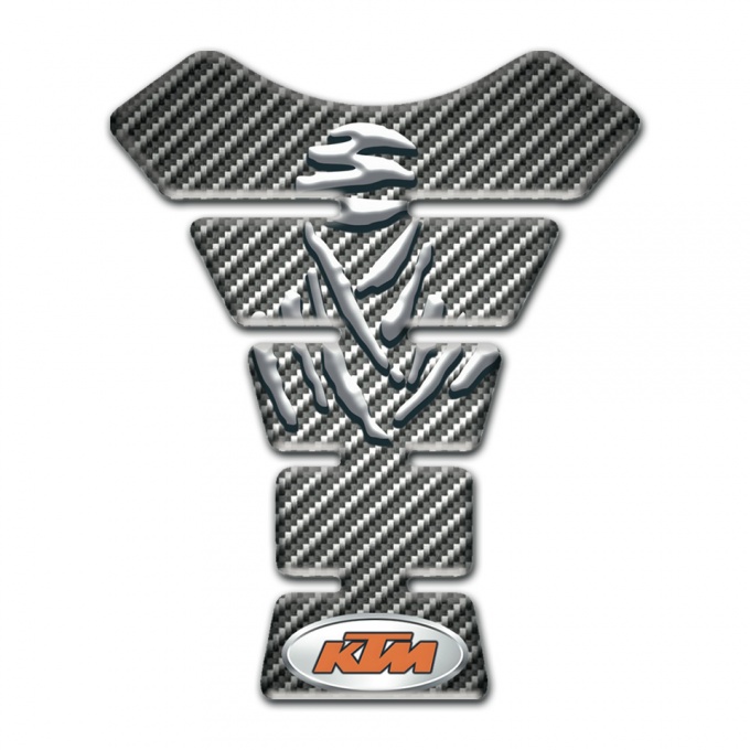 KTM Tank Pad Protector Classic carbon Design 