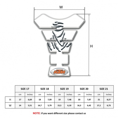 KTM Tank Fuse High-Quality White Design 