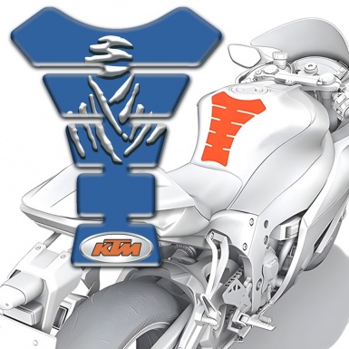 KTM Tank Pad Motorbike Blue Design 