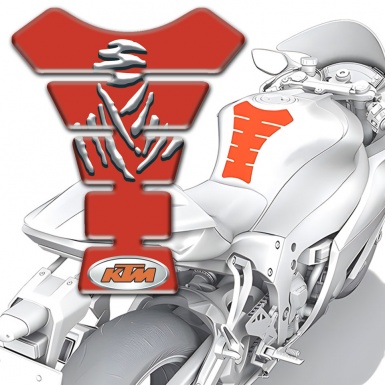 KTM Tank Protector High-Quality Red Design 