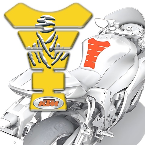 KTM Tank Pad Motorbike Yellow Design 