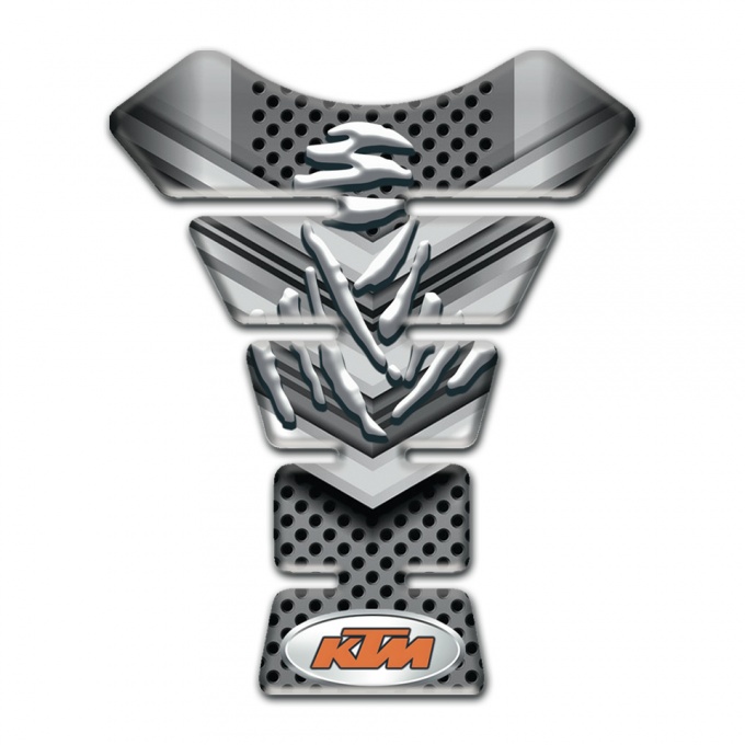 KTM Tank Pad Motorbike Gray Shield Decoration Design 