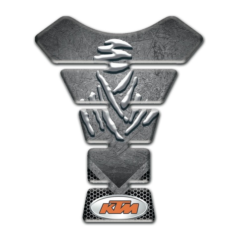 KTM Tank Protector Scratched Plate Effect 