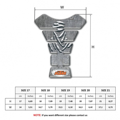 KTM Tank Guard Pads Stone Design 