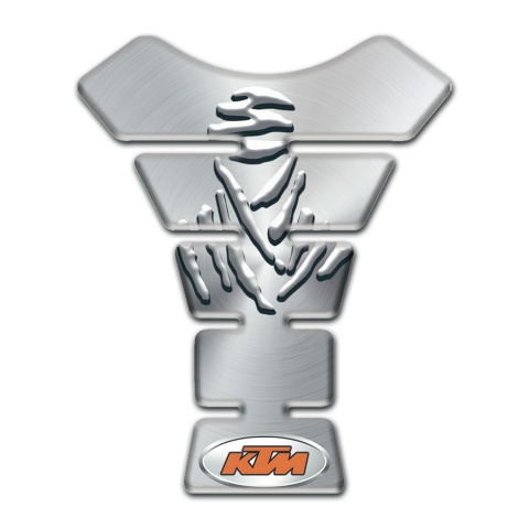 KTM Tank Pad Protector Silver Design 
