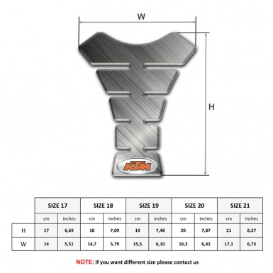 KTM Tank Fuse Matte Gray Style 