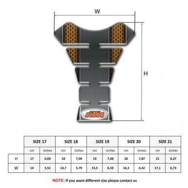 KTM Tank Guard Pads Copper Honeycomb Style 
