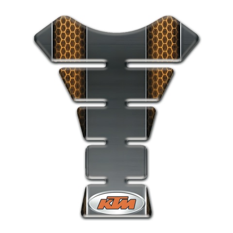KTM Tank Guard Pads Copper Honeycomb Style 