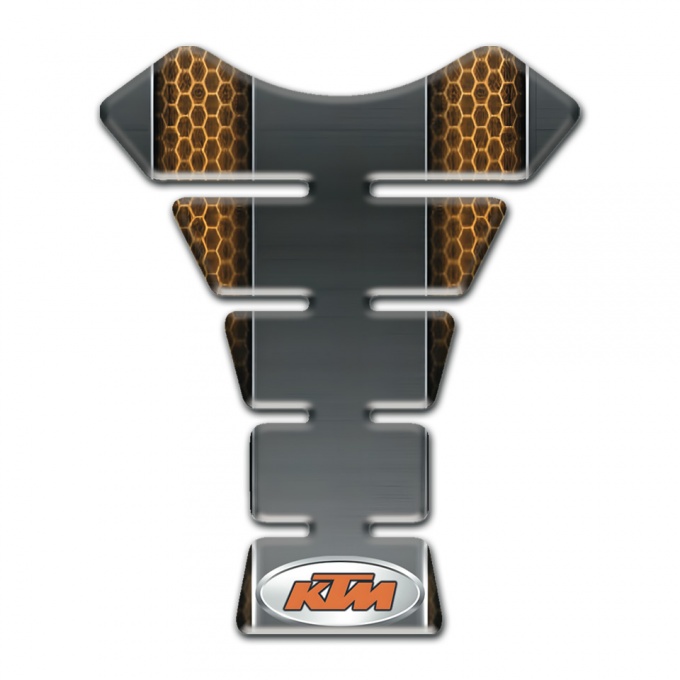 KTM Tank Guard Pads Copper Honeycomb Style 