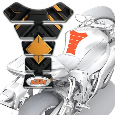 KTM Tank Pad Protector Center Rhombus Style 