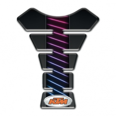 KTM Tank Fuse Black with Neon Lines Style 