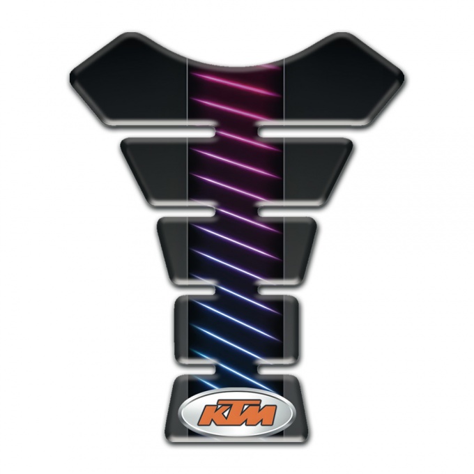 KTM Tank Fuse Black with Neon Lines Style 