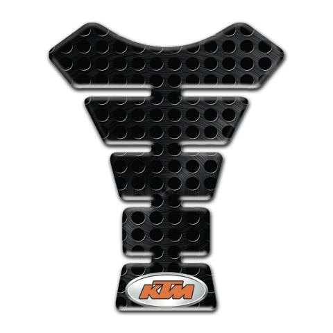 KTM Tank Pad Motorbike Perforated Black Surface Style 