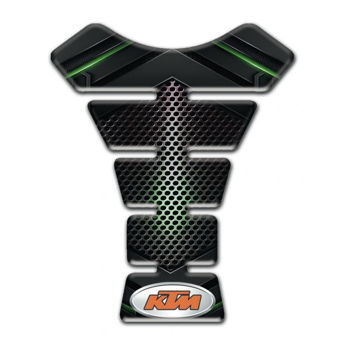 KTM Tank Guard Pads Green Shadow Style 