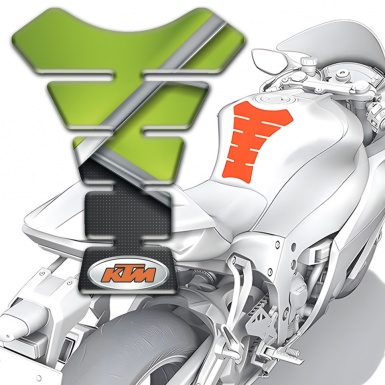 KTM Tank Fuse Green Black Stylish Decoration 