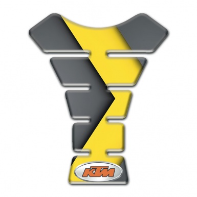 KTM Tank Pad Protector Gray Yellow Style 