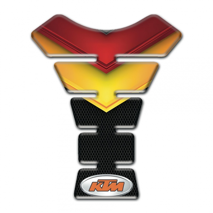KTM Tank Pad Protector Fire Colors Style 
