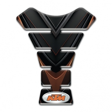 KTM Tank Pad Motorbike Black Brown Style 