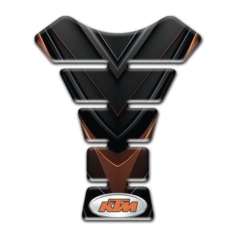KTM Tank Pad Motorbike Black Brown Style 