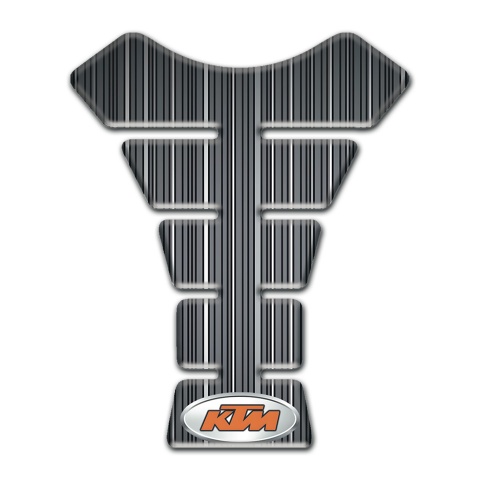 KTM Tank Protector Gray Model with White Stripes 