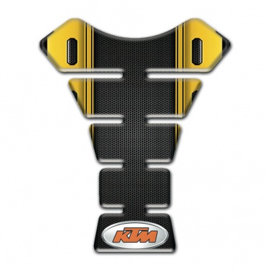 KTM Tank Guard Pads Black Yellow Stylish Print 