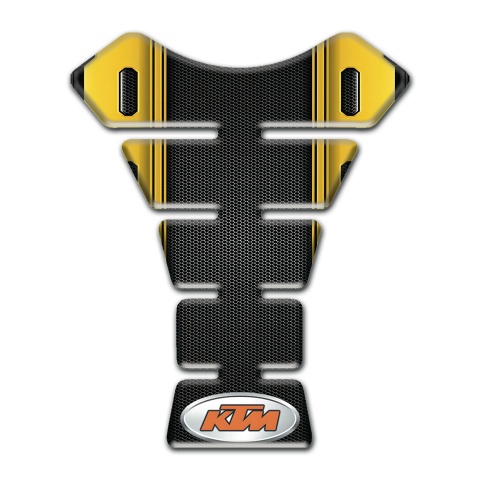KTM Tank Guard Pads Black Yellow Stylish Print 