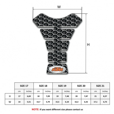 KTM Tank Protector High End Honeycomb Style 