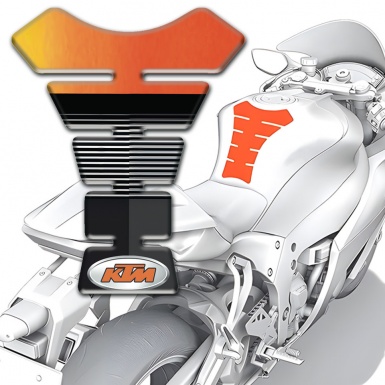 KTM Motorcycle Tank Protector Orange Black Print 