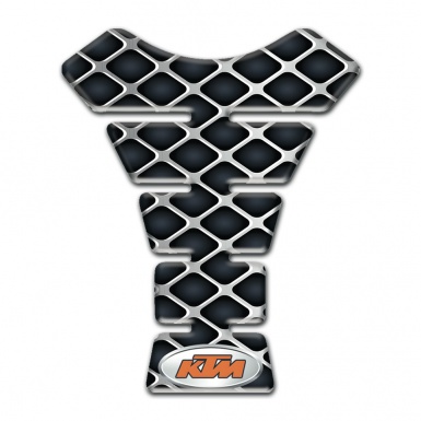 KTM Tank Pad Protector Large Metal Grid Style 
