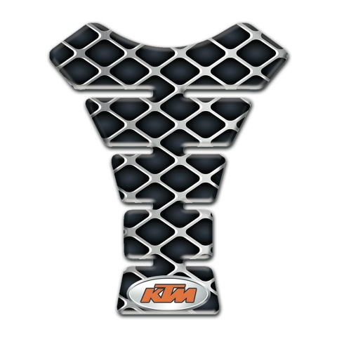 KTM Tank Pad Protector Large Metal Grid Style 