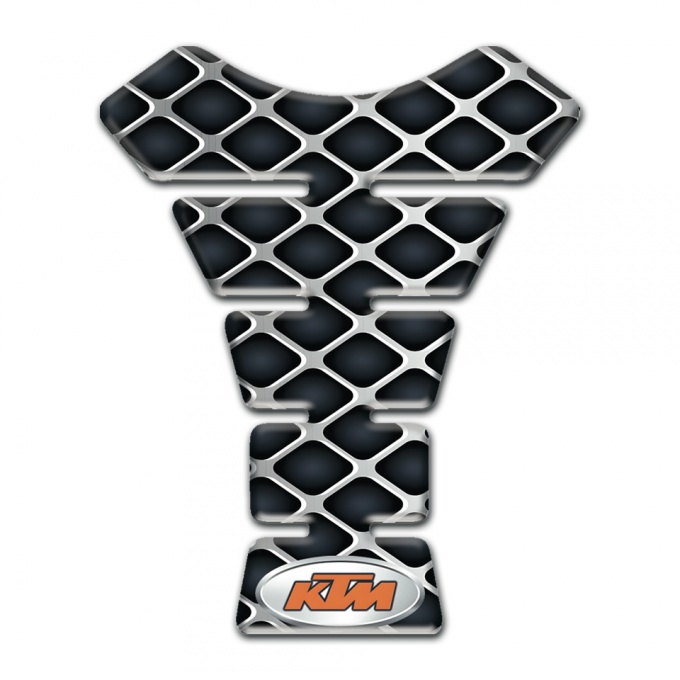KTM Tank Pad Protector Large Metal Grid Style 