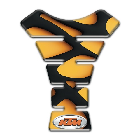 KTM Tank Guard Pads Yellow Black Print Style