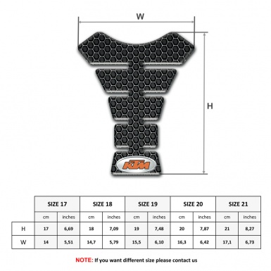 KTM Tank Pad Protector Style Perforated Steel 