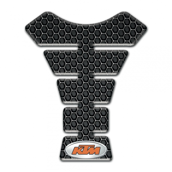 KTM Tank Pad Protector Style Perforated Steel 