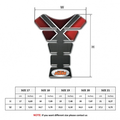 KTM Tank Guard Pads X Shape Design 