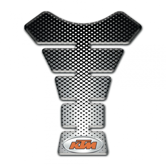 KTM Tank Guard Pads Silver Black print Style 