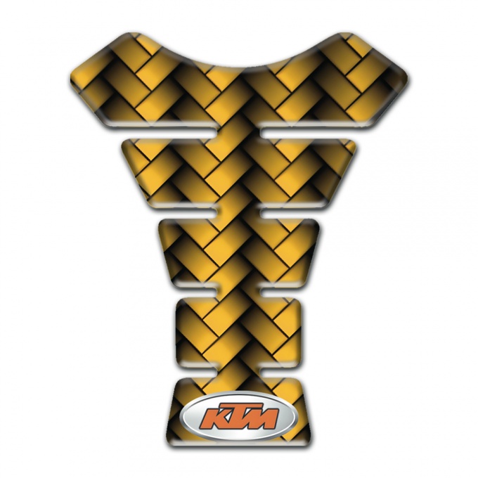 KTM Tank Protector Yellow Mosaic Style 