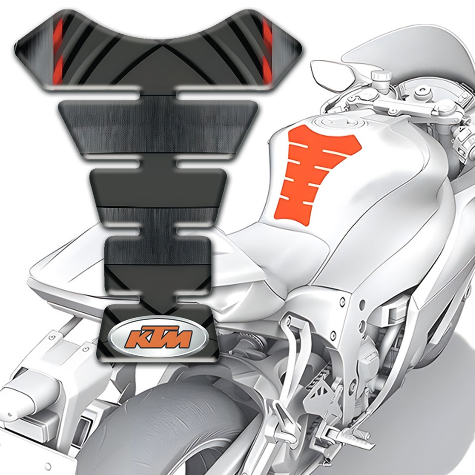 KTM Tank Protector Silicone Sticker High End Version | Tank Protectors ...