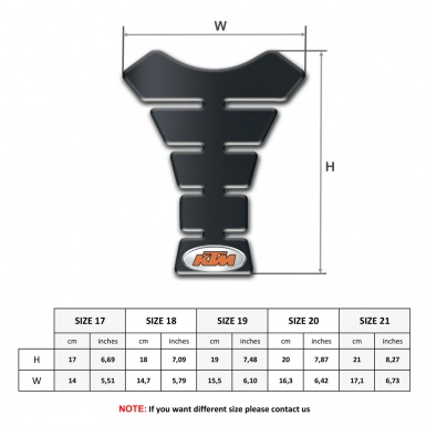 KTM Tank Pad Protector Graphite Style 