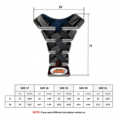 KTM Tank Pad Protector Crossed Belts Style 