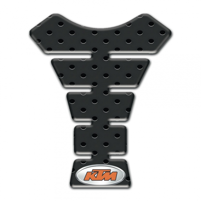 KTM Tank Pad Motorbike Perforated Black Surface Version  