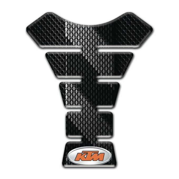 KTM Tank Pad Motorbike Black with Gray Bands Edition 